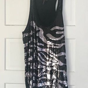 Woven Sequin Tank